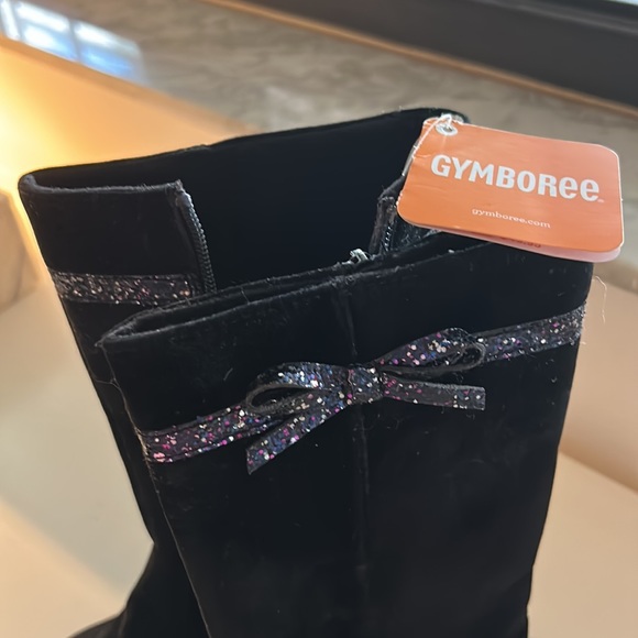 Girls black velvet boots - Picture 6 of 6